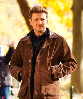 Hawkeye 2021 Jeremy Renner Brown Jacket