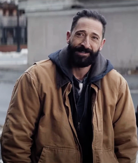 Clean 2022 Adrien Brody Brown Cotton Jacket