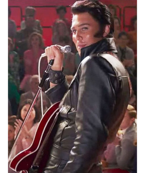 Elvis 2022 Austin Butler Black Leather Jacket 1