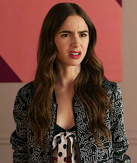 Emily In Paris Lily Collins Bomber Jacket 1