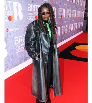 Little Simz Brit Awards 2022 Leather Coat 1