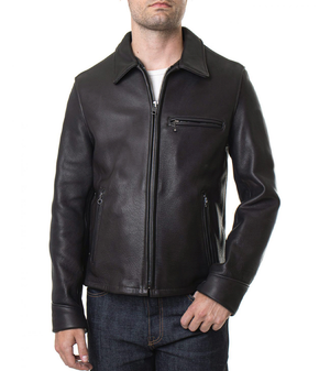 Mens Riding Black Leather Jacket 1