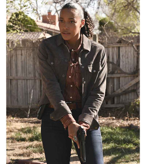 Big Sky 2020 Kylie Bunbury Grey Jacket 1