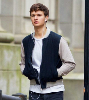 Baby Driver Ansel Elgort Bomber Jacket