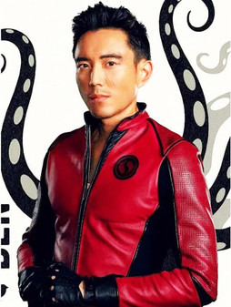 Ben 10 Alien Swarm Ryan Kelley Black Leather Jacket