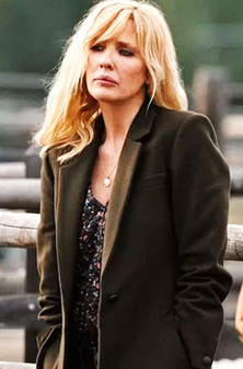 Yellowstone Season 4 Beth Dutton Green Coat 1