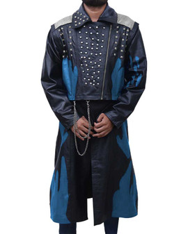 Descendants 3 Cheyenne Jackson Studded Leather Coat 2
