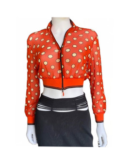 Lily Collins Emily in Paris S03 Cropped Orange Jacket 2