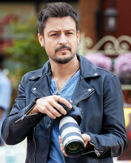 A Picture of Her 2023 Tyler Hynes Black Leather Jacket