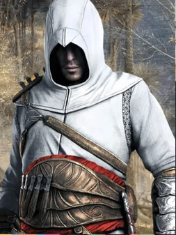Altair Ibn-LaʼAhad Assassin’s Creed White Costume Leather Coat