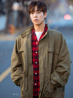 Lee Bo-Kyeom A Good Day To Be A Dog Tv Series Brown Jacket.jpeg