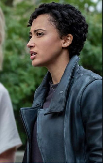 Tv Series Upload Andy Allo Black Leather Jacket