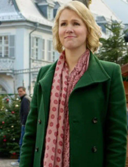 Ginna Claire Mason A Heidelberg Holiday 2023 Green Trench Coat