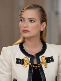 Camille Razat Emily In Paris S03 White Jacket