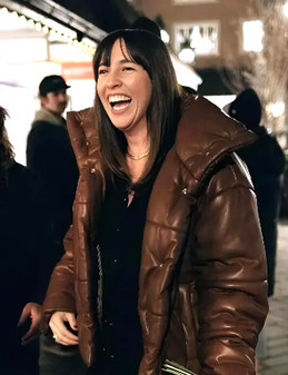 Katie Burrell Weak Layers  Brown Jacket Katie Burrell Weak Layers  Brown Jacket