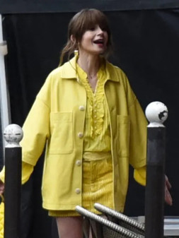 Emily In Paris Lily Collins Yellow Jacket