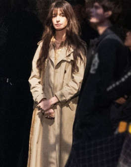 Anne Hathaway The Idea of You Brown Coat