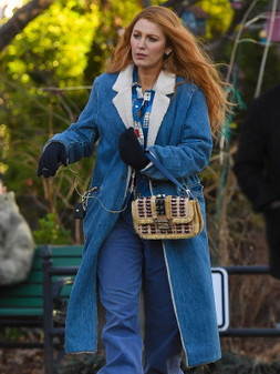 Blake Lively It Ends With Us Denim Coat Blake Lively It Ends With Us Denim Coat