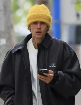 Justin Bieber 2024 Leather Jacket Justin Bieber 2024 Leather Jacket