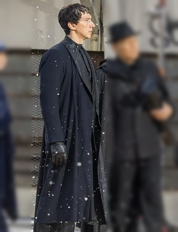 Caesar Catalina Megalopolis 2024 Adam Driver Black Coat