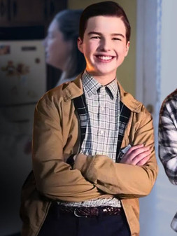 Iain Armitage Young Sheldon S06 Brown Jacket