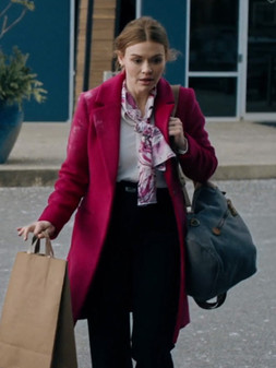 Maddie Tipline Mysteries Dial 1 For Murder Wool Coat