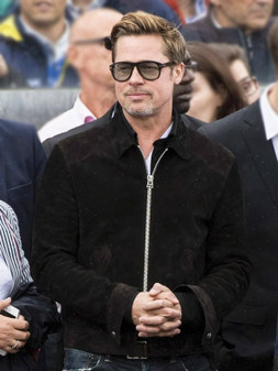 Brad Pitt F1 2025 Suede Jacket