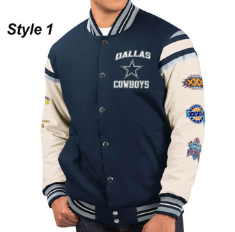 Dallas Cowboys 5 Time Super Bowl Jacket