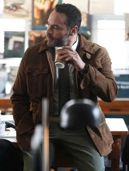 Daniel Sunjata High Potential Suede Jacket