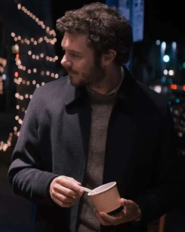 Adam Brody Nobody Wants This 2024 Black Jacket