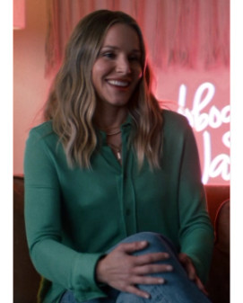 Kristen Bell Nobody Wants This 2024 Green Jacket