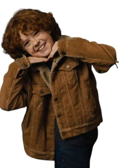 Ollie Herdman The Best Christmas Pageant Ever 2024 Brown Jacket