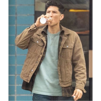 Danny Ramirez Captain America Brave New World 2025 Brown Jacket