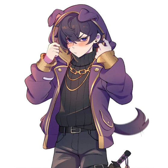Shxtou Virtual Youtuber Purple Jacket