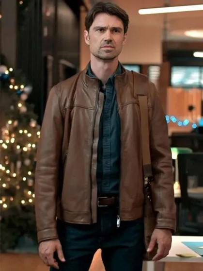 Josh The Christmas Charade 2024 Leather Jacket