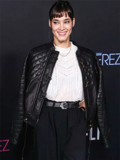 Sofia Boutella Emilia Pérez Leather Jacket