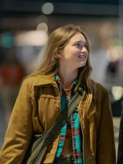 India Fowler The Agency 2024 Brown Jacket