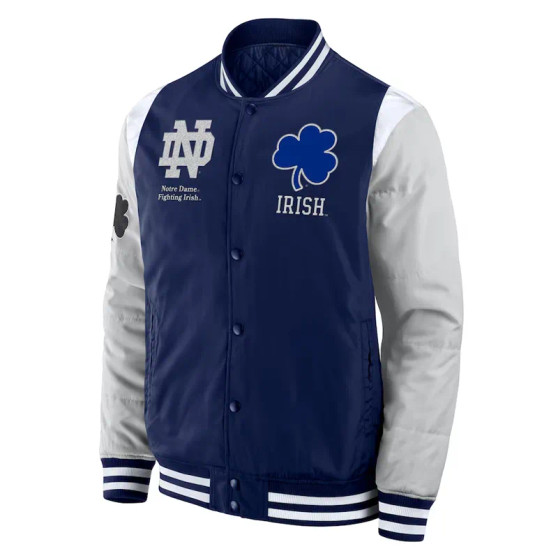 Notre Dame Fighting Irish Elements Elite Varsity Jacket