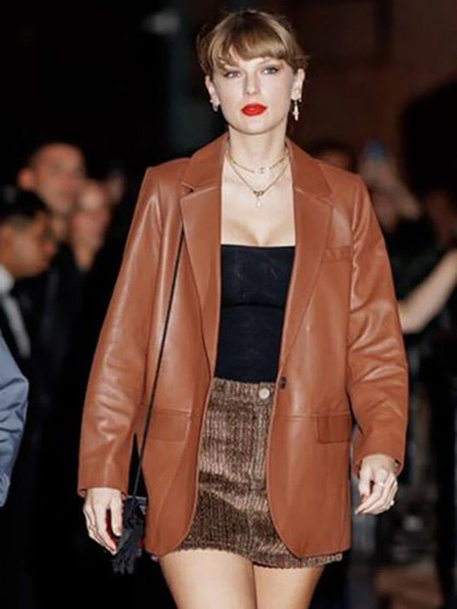 Taylor Swift NYC Brown Blazer