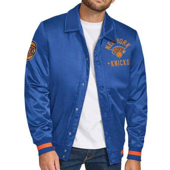NY Knicks Stitch Applique Jacket