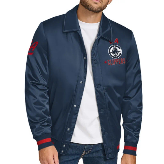 LA Clippers Stitch Applique Jacket