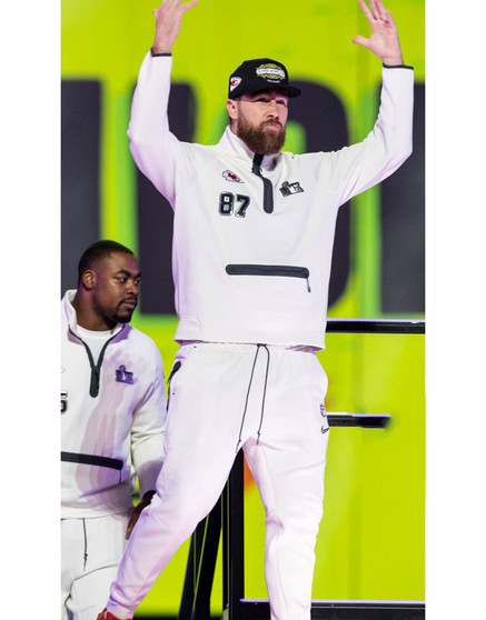 Travis Kelce Super Bowl LIX Suit