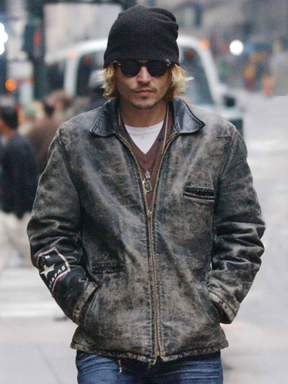 Johnny Depp Secret Window Leather Jacket