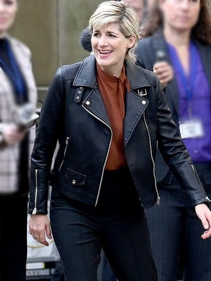 Jodie Whittaker Toxic Town Leather Jacket