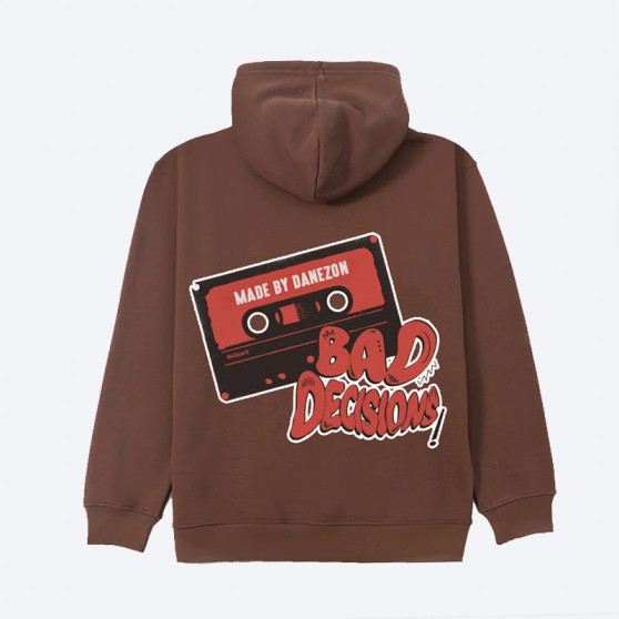 Bad Decisions Brown Hoodie