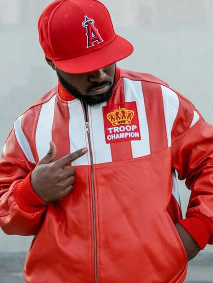 LL Cool J Troop Champion Leather Jacket