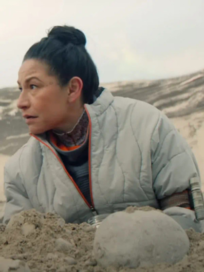 Tamara Podemski Murderbot 2025 Grey Jacket