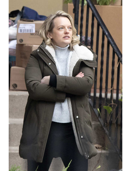 Elisabeth Moss The Handmaid’s Tale June  Hooded coat