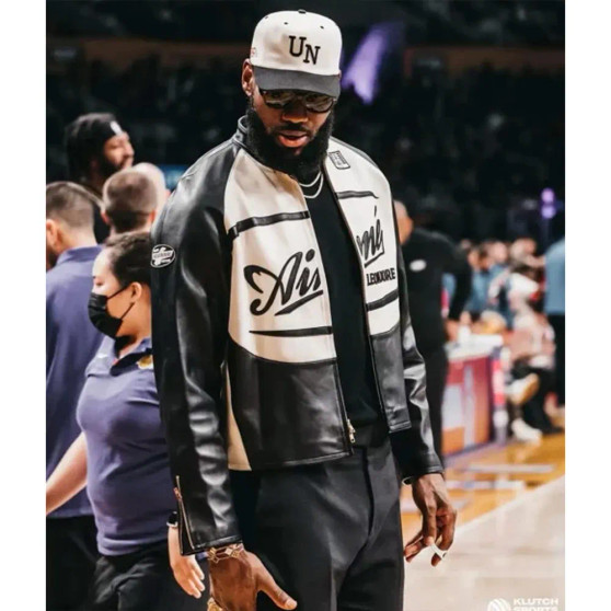 LeBron James Aimé Leon Dore biker Leather Jacket