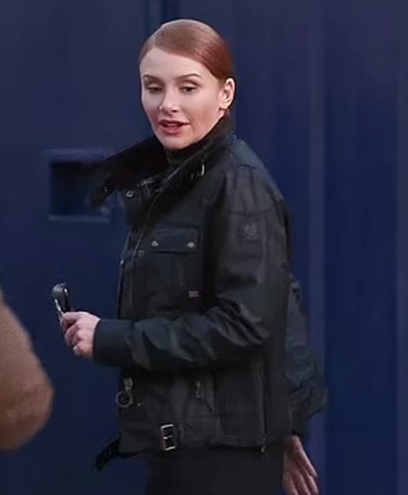 Deep Cover Bryce Kat Dallas Howard Black Satin Jacket